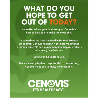 Cenovis Magnesium Tablets Muscle Health Supplement 200 pack