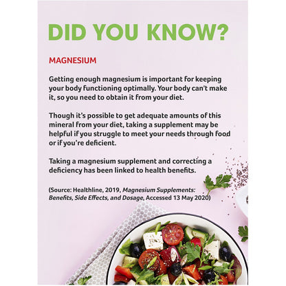 Cenovis Magnesium Tablets Muscle Health Supplement 200 pack