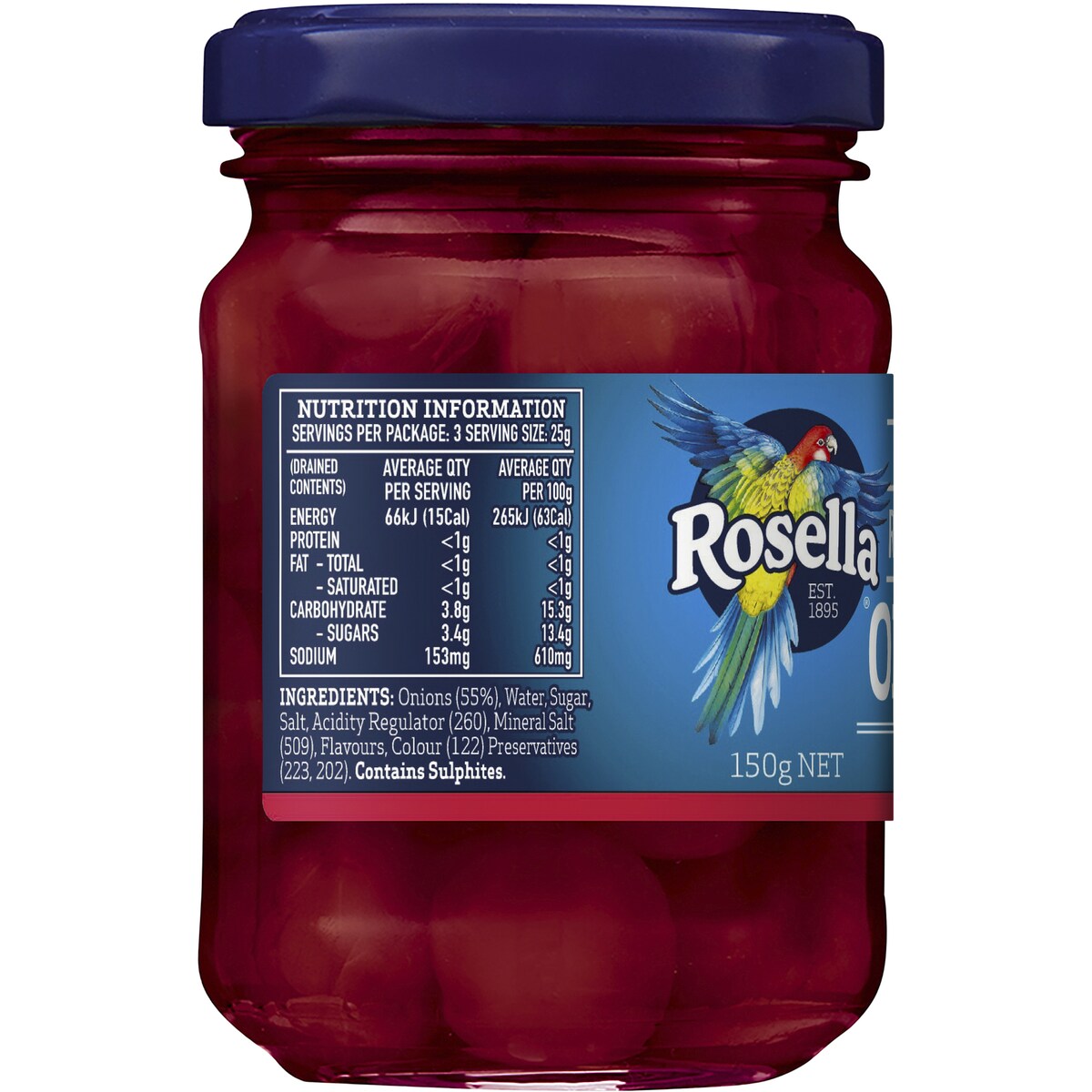 Rosella Red Cocktail Onions 150g
