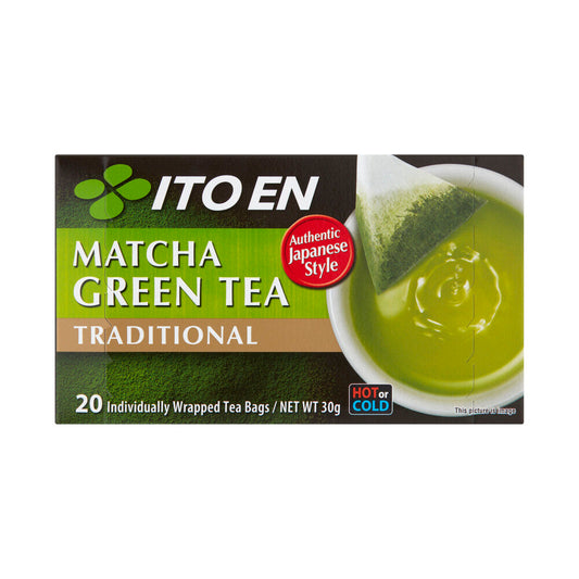 Ito En Matcha Traditional Green Tea Bags 20 Pack - 30g