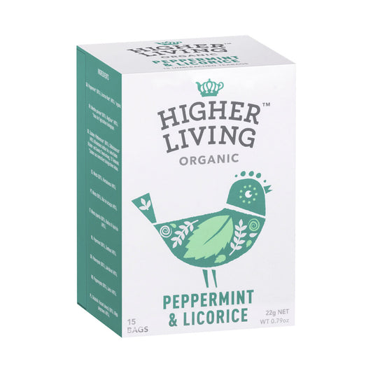 Higher Living Organic Tea Peppermint & Licorice - 15 pack