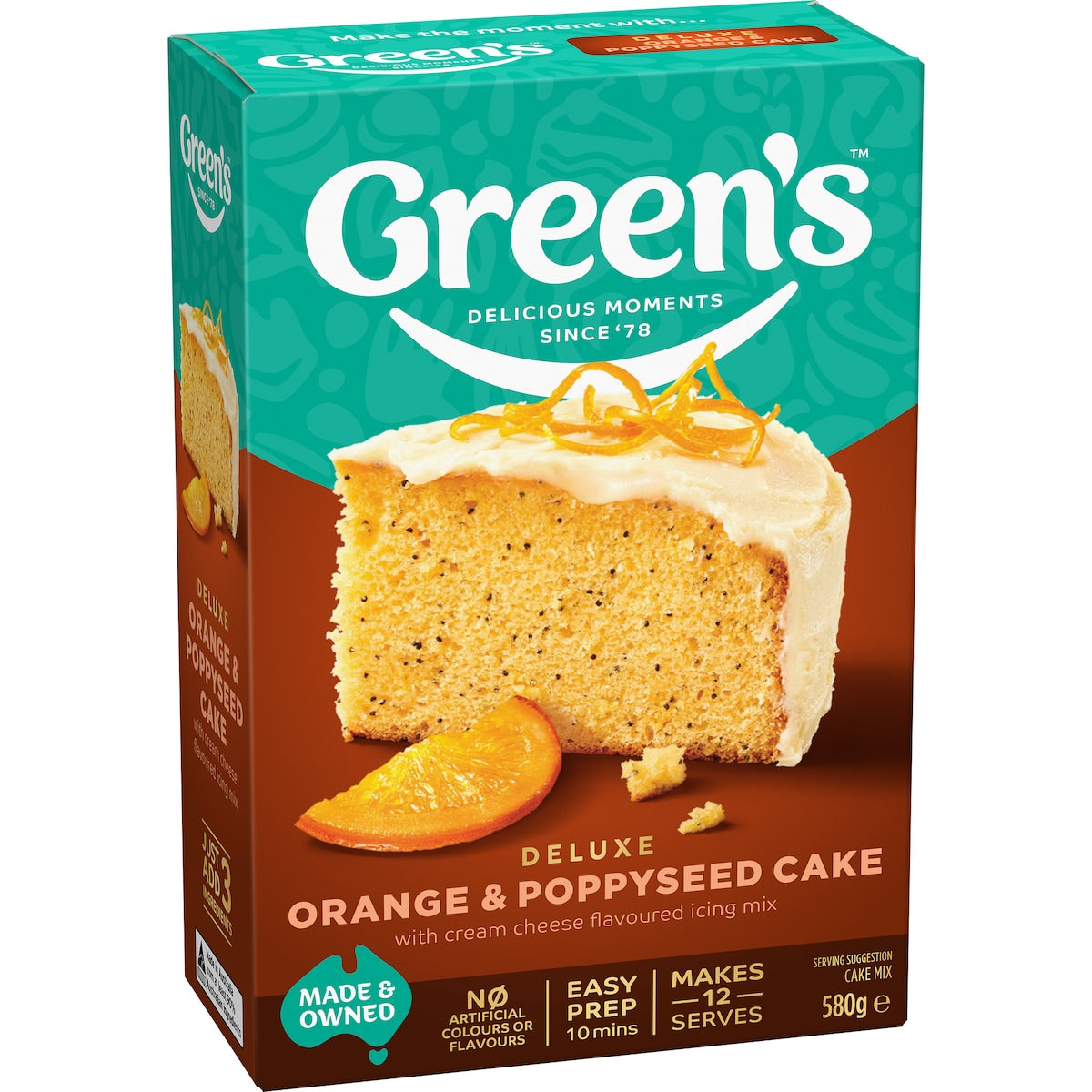 Greens Orange Poppyseed Cake Mix 580g