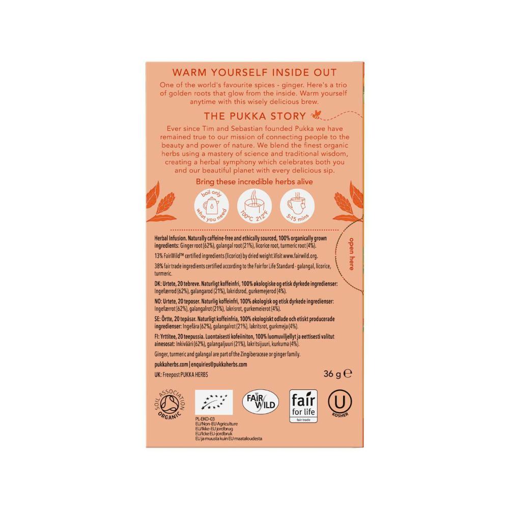 Pukka Tea Three Ginger - 20 pack