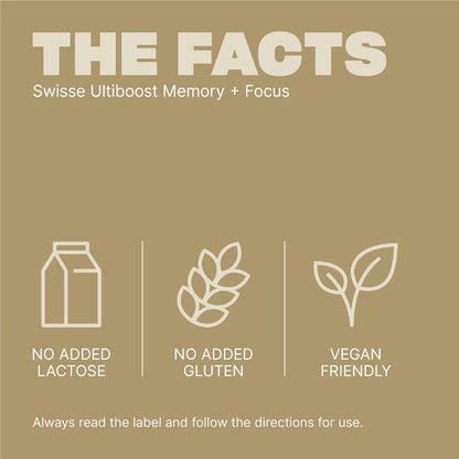 Swisse Ultiboost Memory + Focus Tablets Supports Brain Health 50 Pack