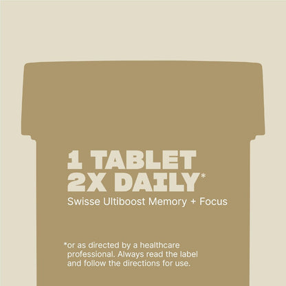 Swisse Ultiboost Memory + Focus Tablets Supports Brain Health 50 Pack