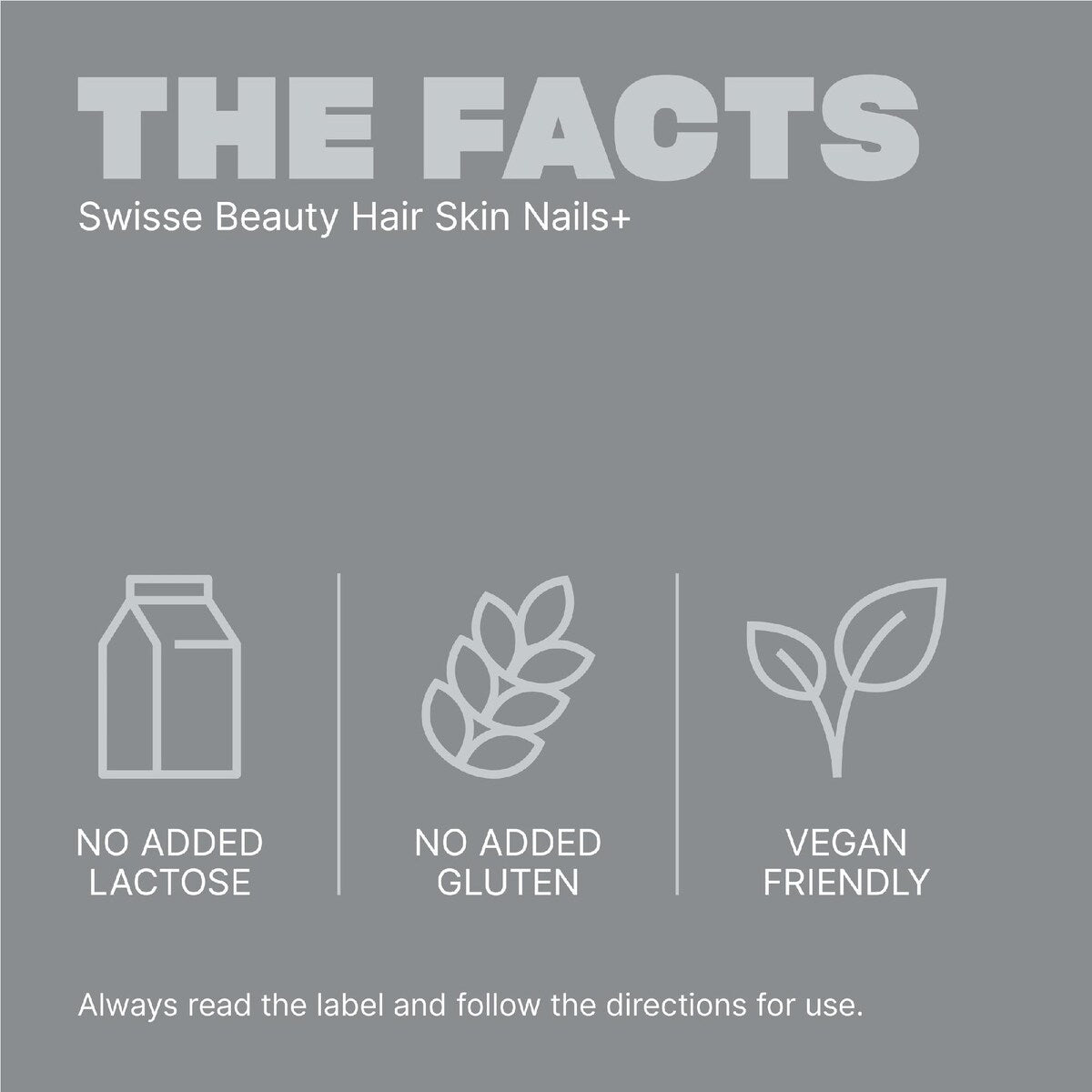 Swisse Beauty Hair Skin Nails+ Tablets For Collagen Formation 60 Pack