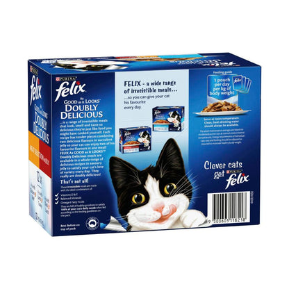 Purina Felix Doubly Delicious Meat Selection In Jelly - 12 pack