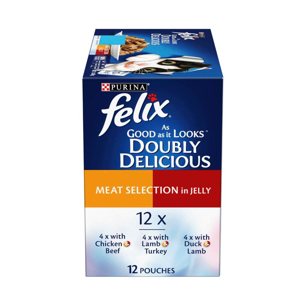 Purina Felix Doubly Delicious Meat Selection In Jelly - 12 pack