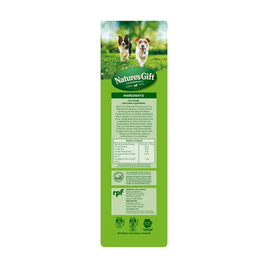 Nature's Gift Adult All Breeds Dry Dog Food With Kangaroo - 2.5kg
