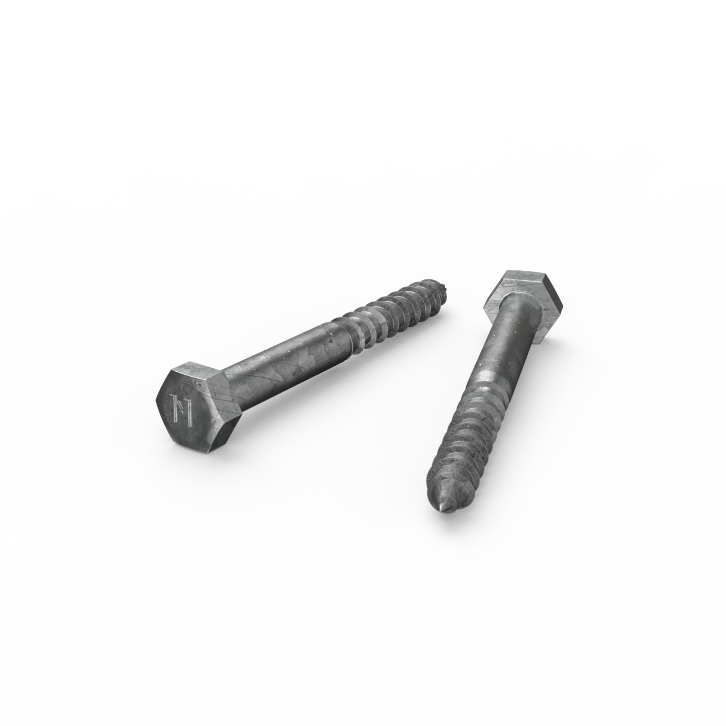 Zenith Hot Dip Galvanised Hex Head Coach Screws - M8 x 75mm - 25 Pack