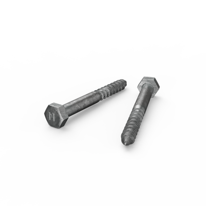 Zenith Hot Dip Galvanised Hex Head Coach Screws - M8 x 75mm - 25 Pack