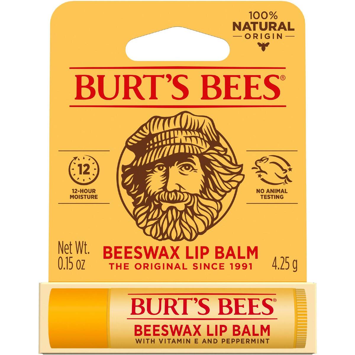 Burt's Bees Beeswax Lip Balm 4.25g