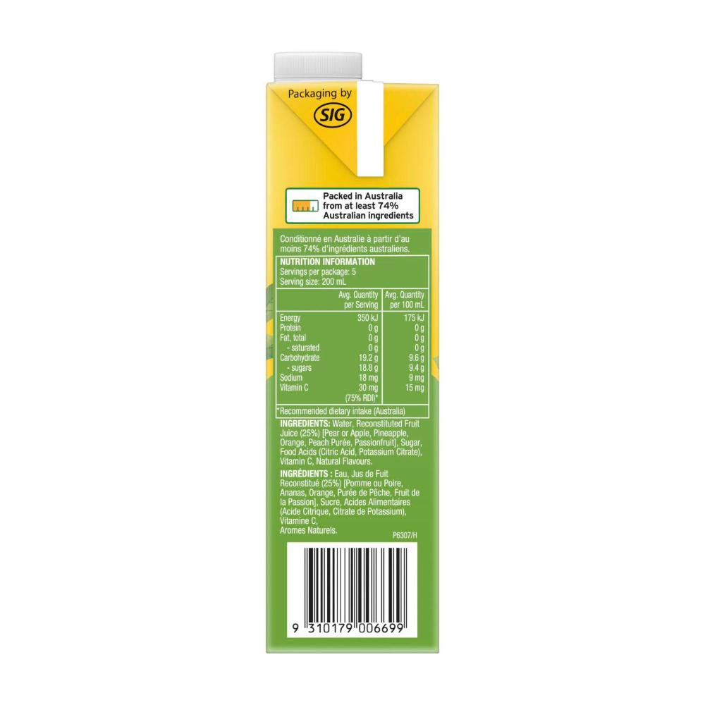 Golden Cire Tetra Drink Tropical Punch - 1L