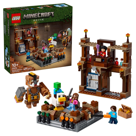 LEGO Minecraft Woodland Mansion Fighting Ring 21272 491 Pieces Interactive