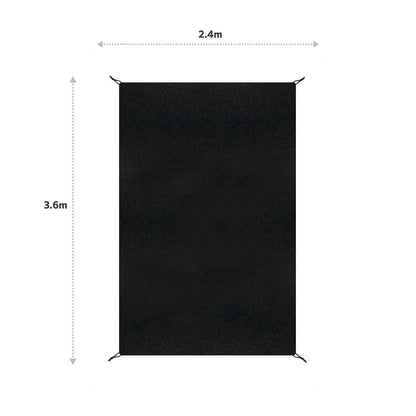 Coolaroo Shade Sail - 2.4 x 3.6m - Graphite