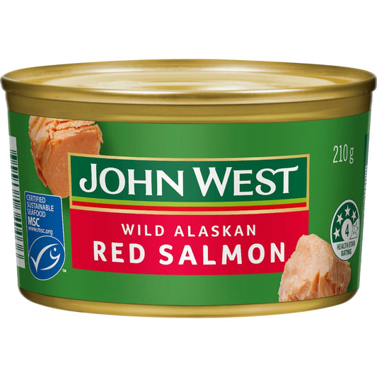 John West Wild Alaskan Red Salmon 210g