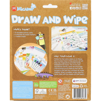 Micador Jr. Draw & Wipe Cards 15 pack