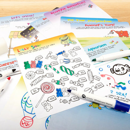 Micador Jr. Draw & Wipe Cards 15 pack