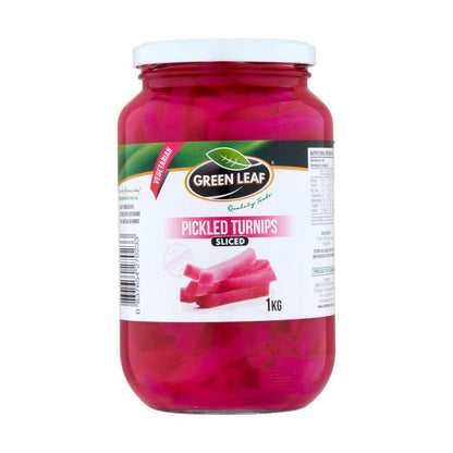 Green Leaf Sliced Pickled Turnips - 1kg
