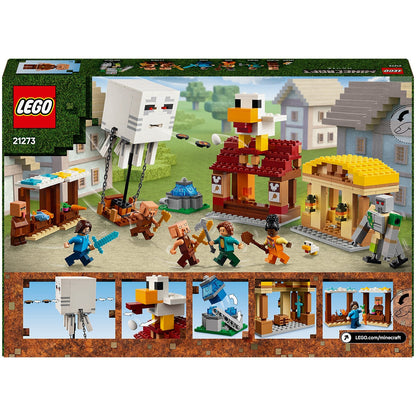 LEGO Minecraft Ghast Balloon Village Attack 21273 555pc Action Set 10+
