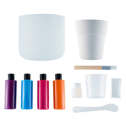 Crafted Paint Your Own Pot - 2 Pack - 15cm
