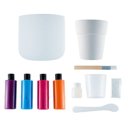 Crafted Paint Your Own Pot - 2 Pack - 15cm