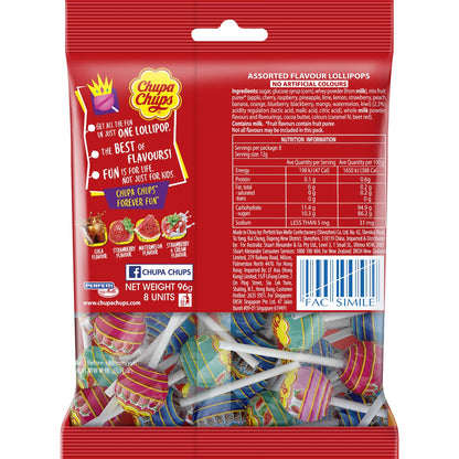 Chupa Chups Lollipops Best Of 8 Pack 96g