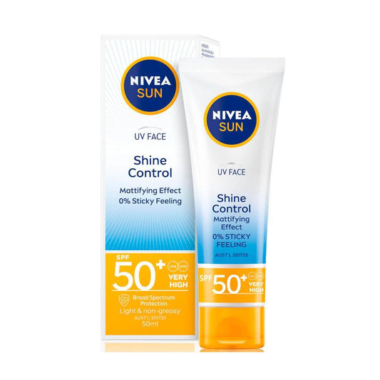 Nivea Sun SPF 50+ Uv Face Shine Control Face Lotion - 50mL