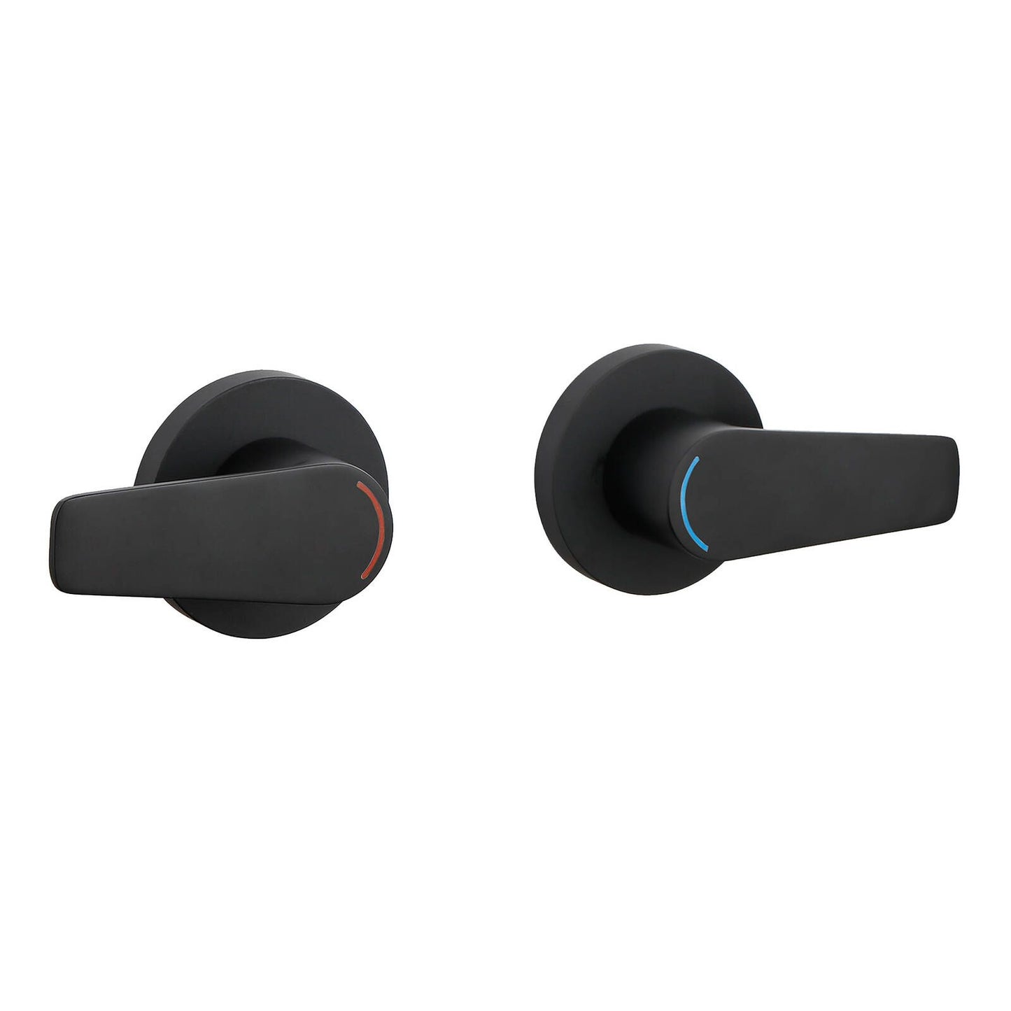 Evekare Matte Black 1/4 Turn Extended Lever Wall Top Assembly - 150mm