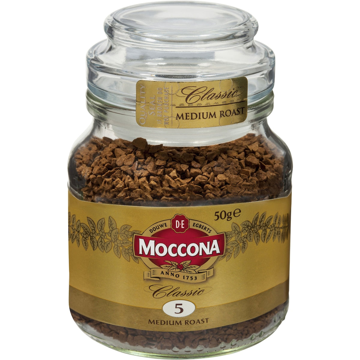 Moccona Freeze Dried Instant Coffee Classic Medium Roast 50g, 1pc