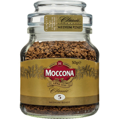 Moccona Freeze Dried Instant Coffee Classic Medium Roast 50g, 1pc