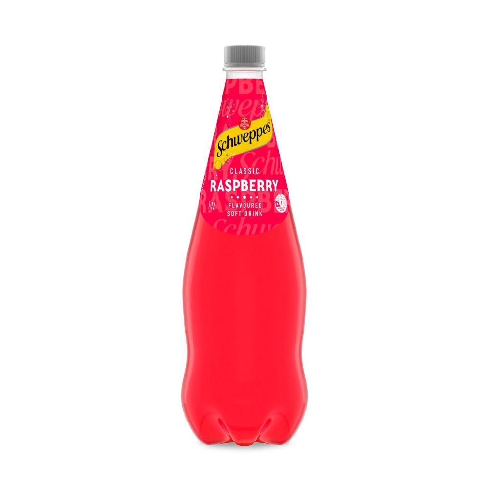 Schweppes Traditional Raspberry Soft Drink Bottle - 1.1L