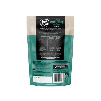 Hart & Soul Coconut Lentil Soup Pouch - 400g