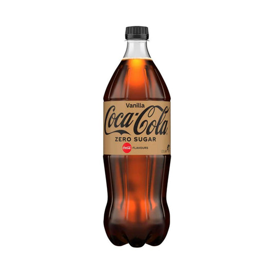 Coca-Cola Zero Sugar Vanilla Soft Drink Bottle - 1.25L