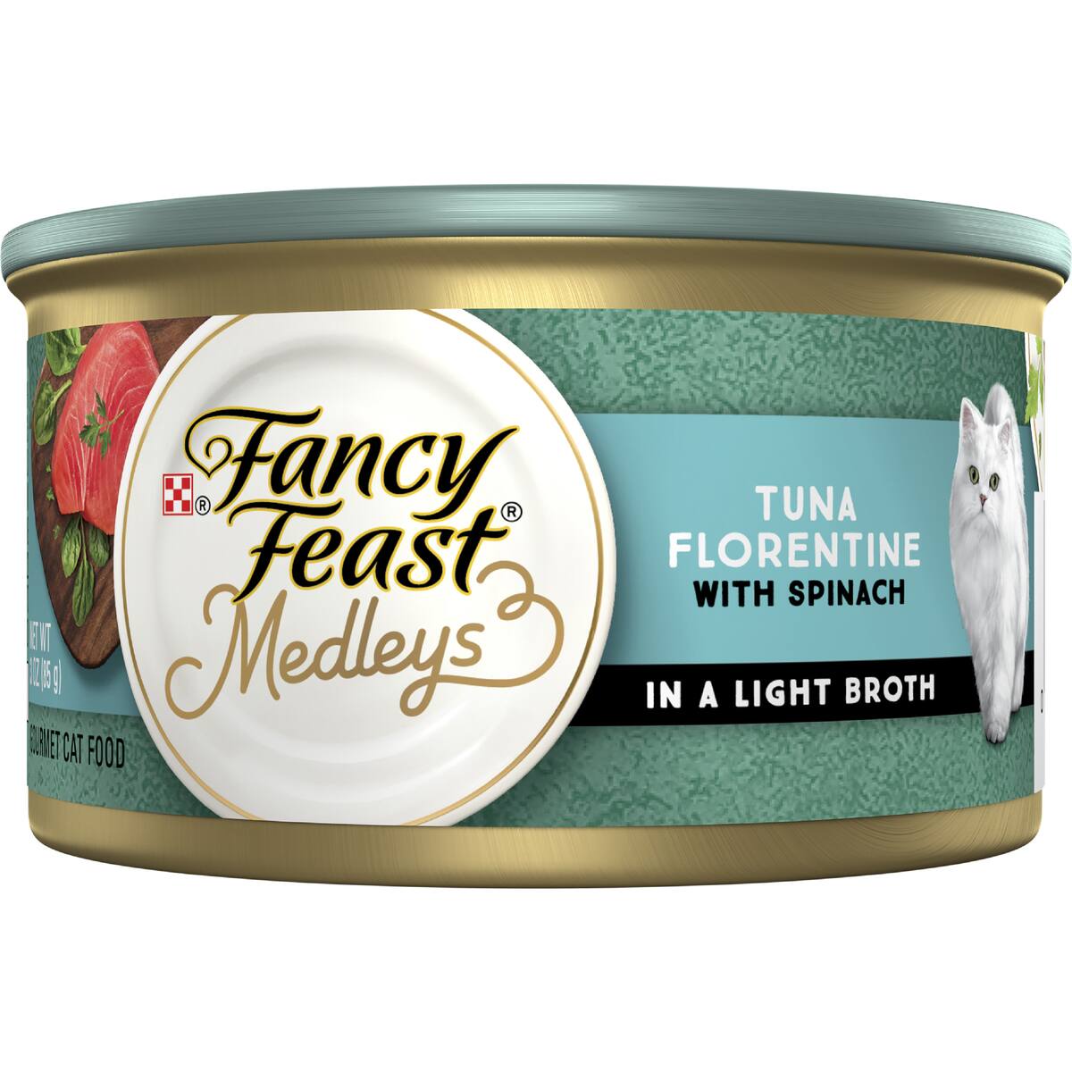 Fancy Feast Medleys Tuna Florentine Delicate Sauce Wet Cat Food 85g