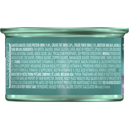 Fancy Feast Medleys Salmon Florentine Delicate Sauce Wet Cat Food 85g