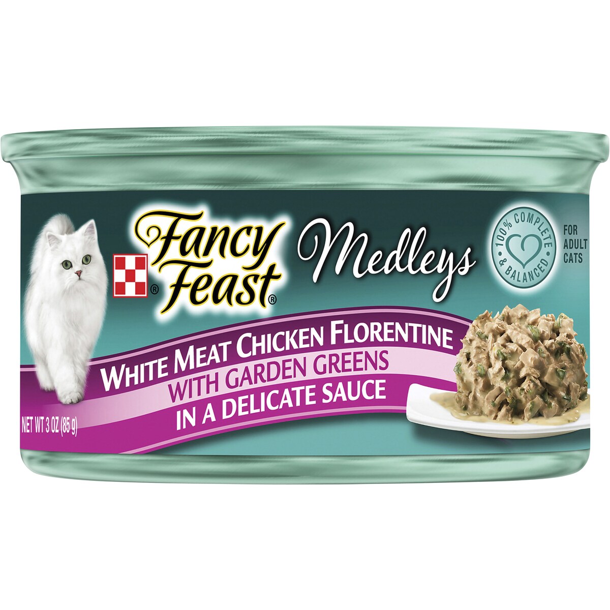 Fancy Feast Medleys White Meat Chicken Delicate Sauce 85g