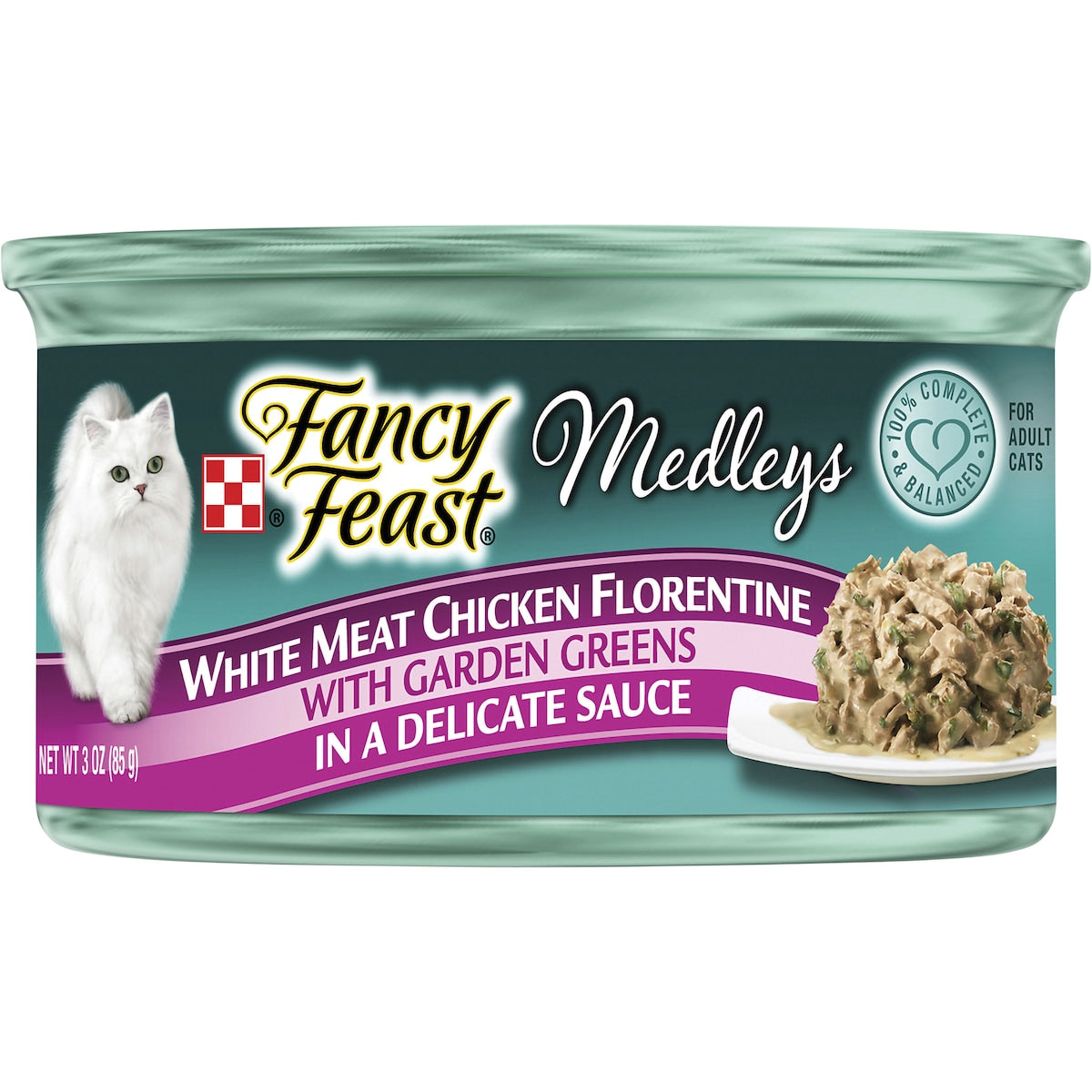 Fancy Feast Medleys White Meat Chicken Delicate Sauce Wet Cat Food 85g