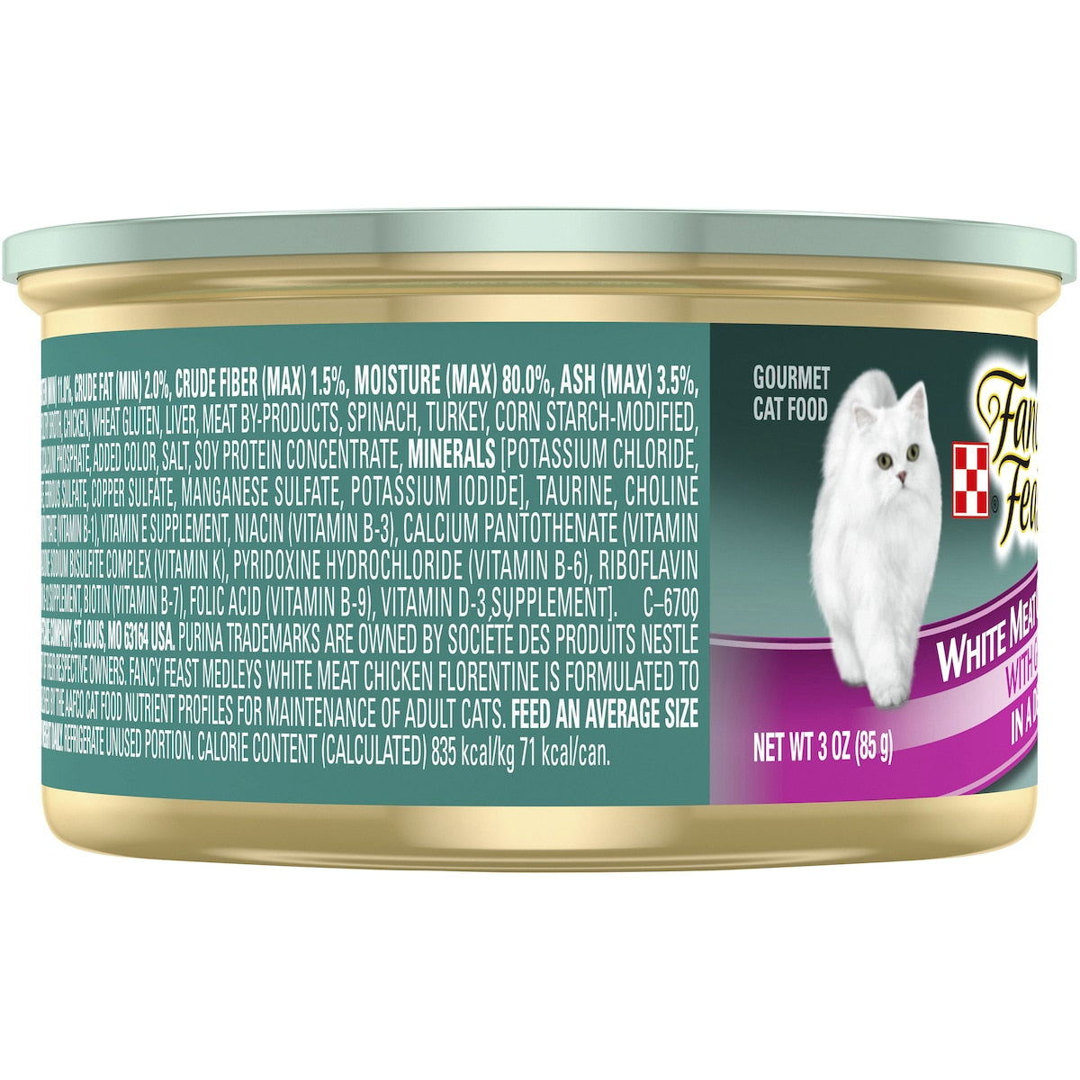 Fancy Feast Medleys White Meat Chicken Delicate Sauce Wet Cat Food 85g