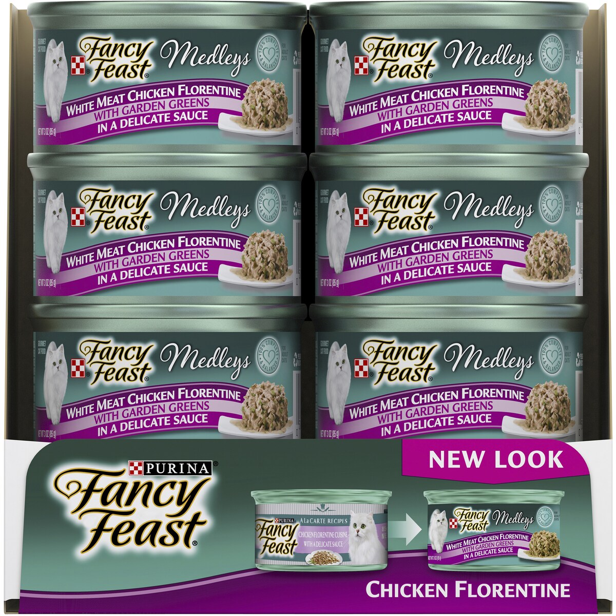 Fancy Feast Medleys White Meat Chicken Delicate Sauce 85g