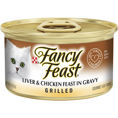 Fancy Feast Liver & Chicken Feast In Gravy Wet Cat Food 85g