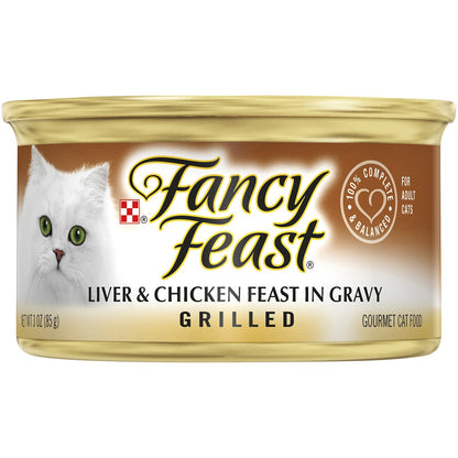 Fancy Feast Liver & Chicken Feast In Gravy Cat Food 85g