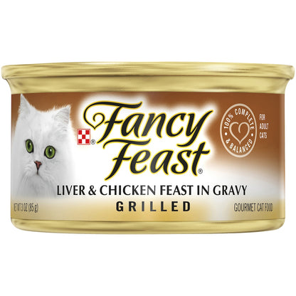Fancy Feast Liver & Chicken Feast In Gravy Wet Cat Food 85g