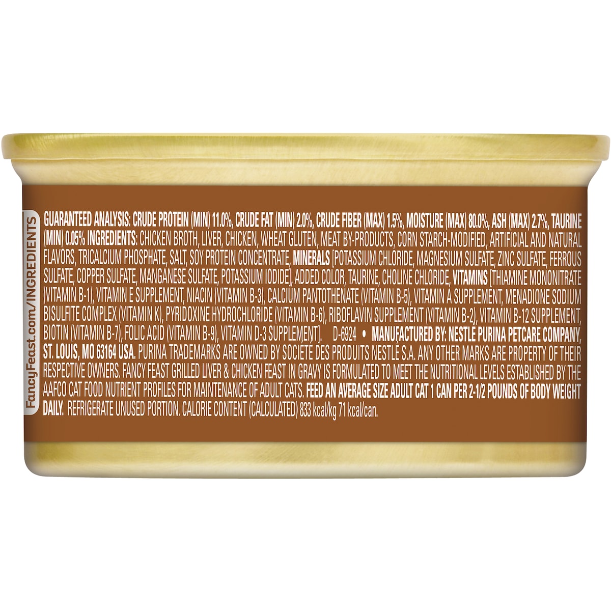 Fancy Feast Liver & Chicken Feast In Gravy Wet Cat Food 85g