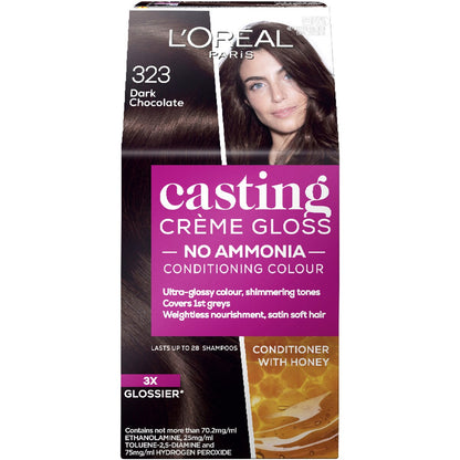 L'oreal Paris Casting Creme Gloss 323 Dark Chocolate Each