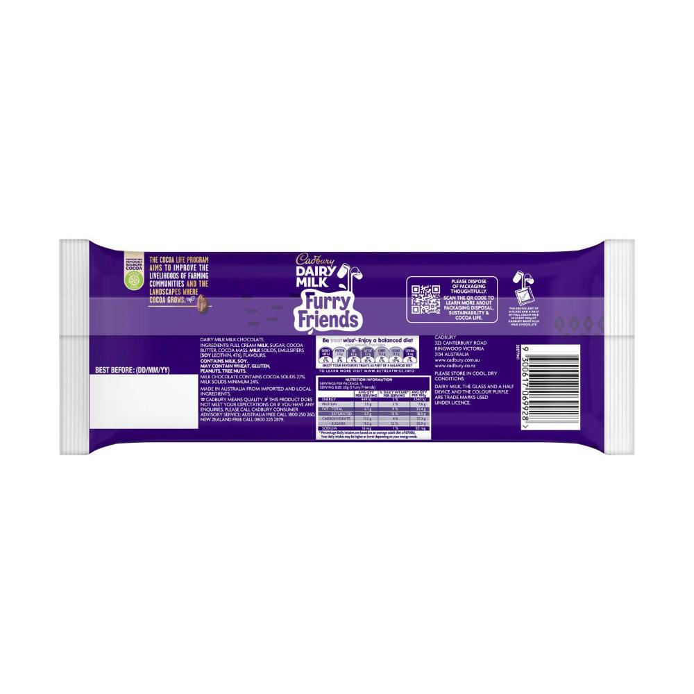 Cadbury Dairy Milk Furry Friends Chocolate Multipack - 100g