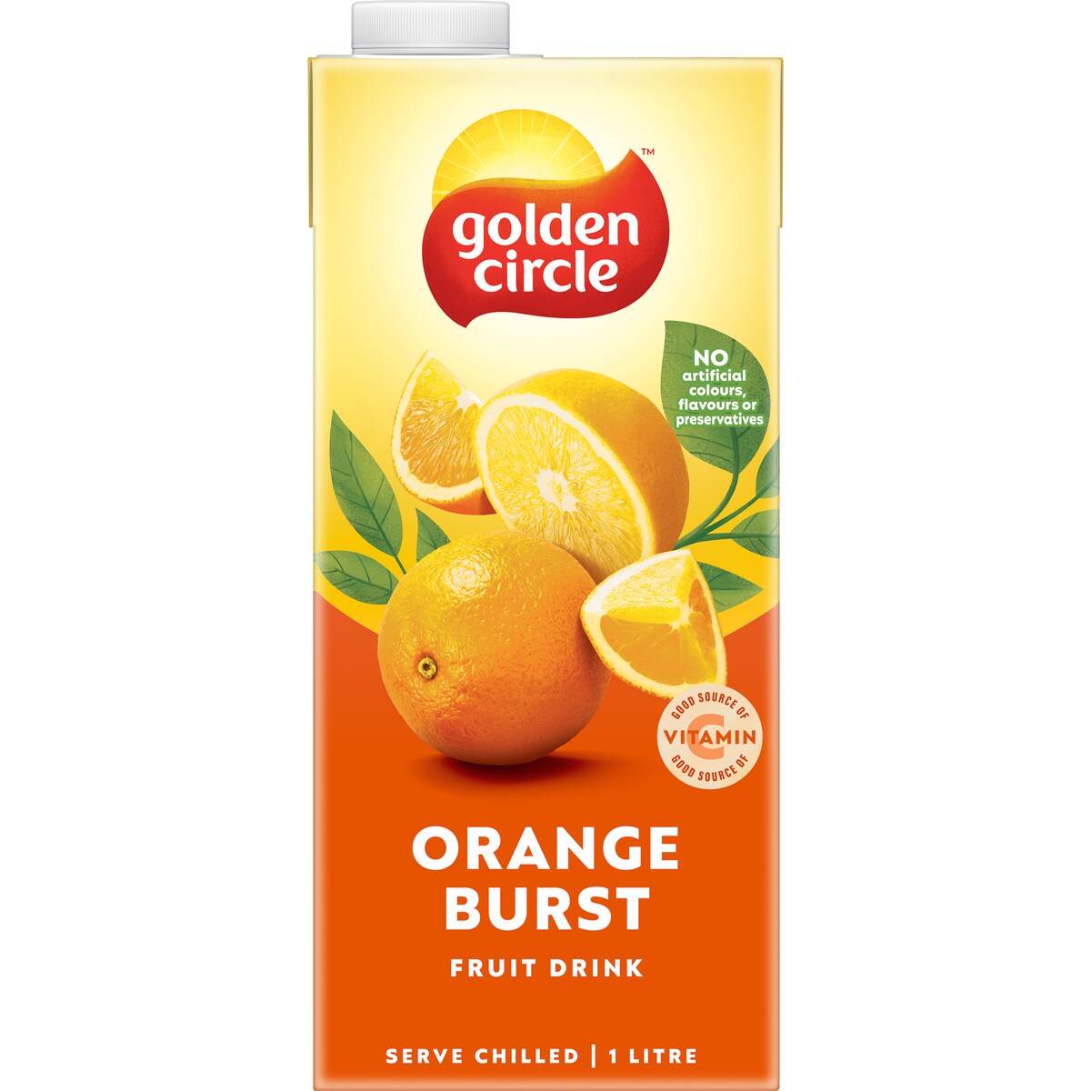 Golden Circle Orange Burst Fruit Drink Breakfast Drink 1l