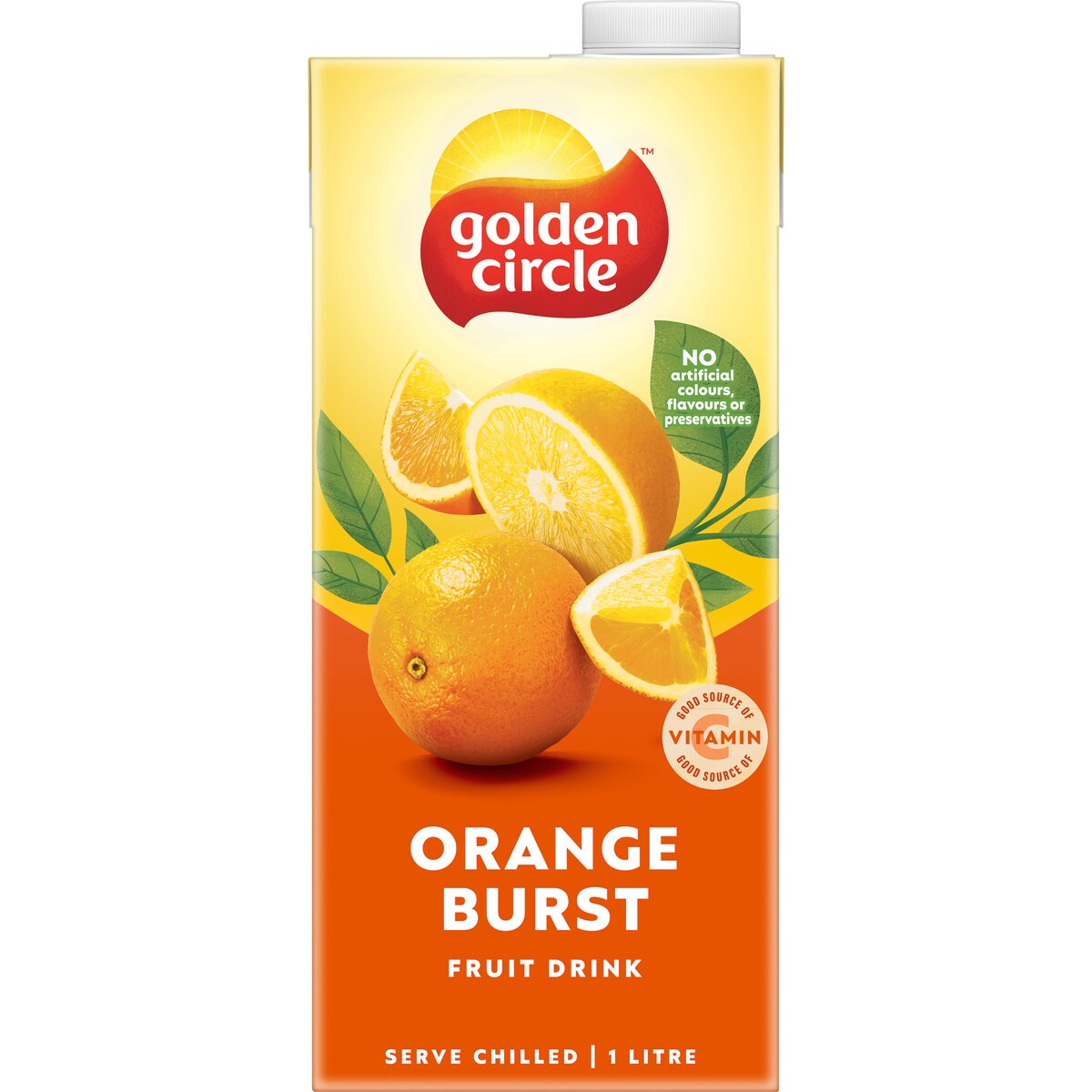 Golden Circle Orange Burst Fruit Drink Breakfast Drink 1l