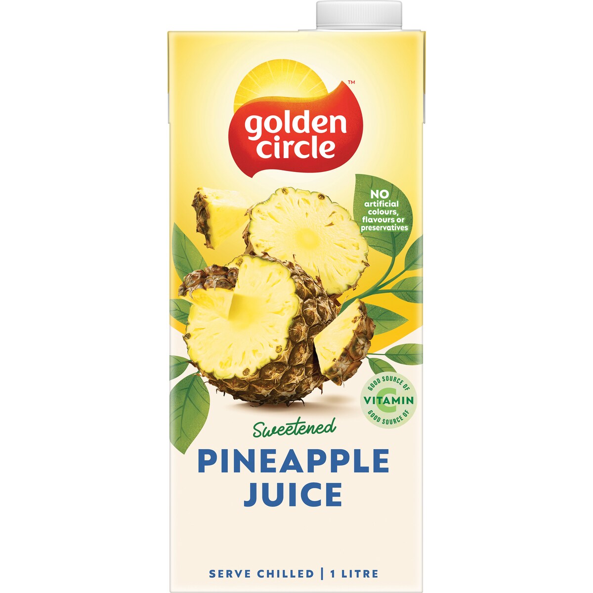 Golden Circle Pineapple Juice Sweetened Fruit Juice Pineapples 1l