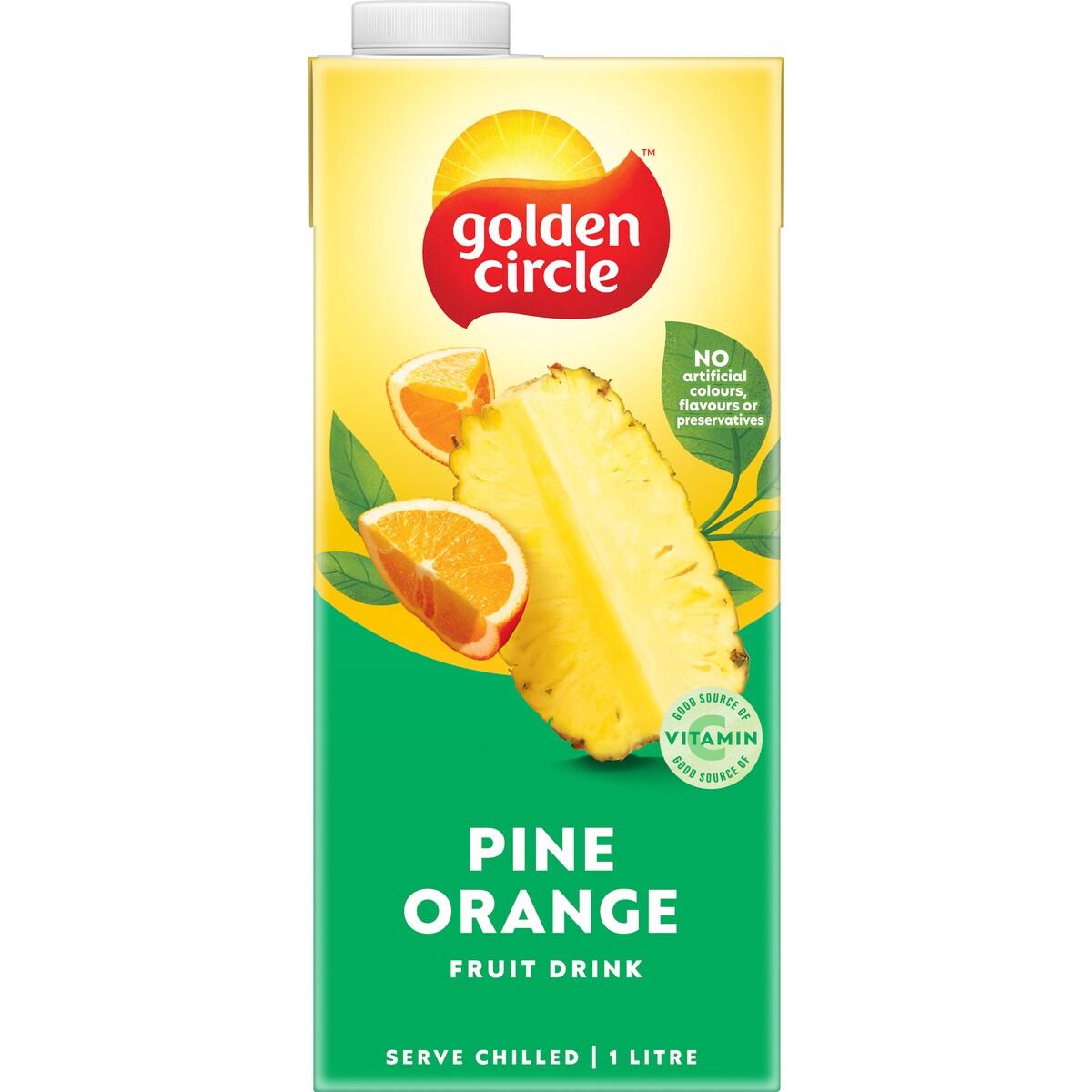 Golden Circle Drinks Pine Orange Fruit Drink 1l